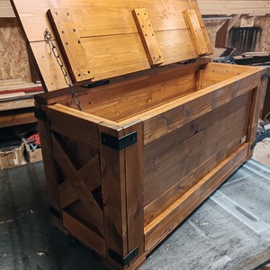 Tároló láda - Farmhouse X dió - otthon & életmód - tárolás & rendszerezés - láda - Meska.hu