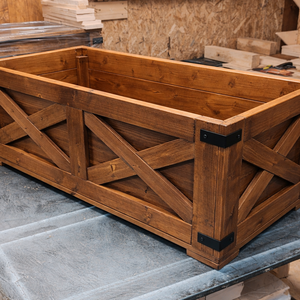 Rusztikus virágtartó láda - Farmhause x - otthon & életmód - virágdekoráció - virágtartó - kaspó - Meska.hu