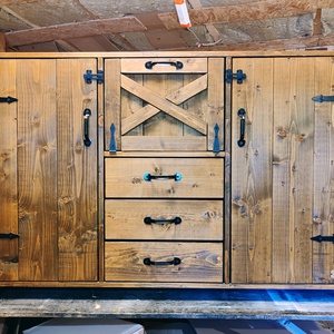 Rusztikus komód - Farmhouse x modell - Meska.hu