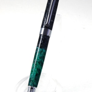 Zöld és fekete - Egyedi kézműves golyóstoll, Otthon & Életmód, Papír, írószer, Ceruza & Toll, Famegmunkálás, MESKA