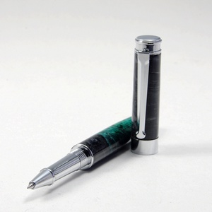 Zöld és fekete - Egyedi kézműves golyóstoll - otthon & életmód - papír, írószer - ceruza & toll - Meska.hu