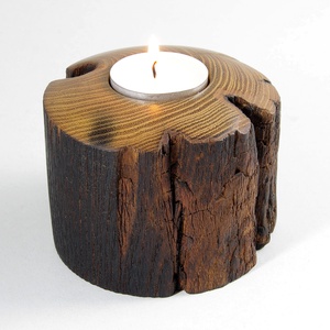 Mécsestartó - Egyedi, kézműves gyertyatartó akácfából - otthon & életmód - gyertya, illat, aroma - mécses és mécsestartó - Meska.hu