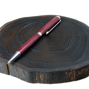 Bíbor szív - Egyedi, kézműves golyóstoll - kellékek & szerszámok - szerszámok, eszközök - rajz- és íróeszköz - Meska.hu