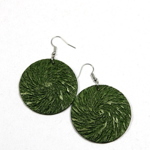 Olívia - Egyedi, kézműves fülbevaló - ékszer - fülbevaló - lógós kerek fülbevaló - Meska.hu