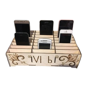 Mobiltelefon tartó 18 rekesz/LSRMO18 - otthon & életmód - tárolás & rendszerezés - íróasztali tároló - Meska.hu