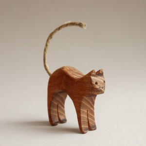 Fa cica figura, fa macska, macska játék - Meska.hu