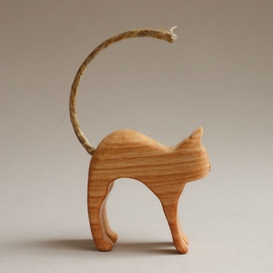 Fa cica figura, fa macska, macska játék - játék & sport - készségfejlesztő és logikai játék - oktató játékok - Meska.hu