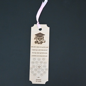 Könyvjelző, , Famegmunkálás, Gravírozás, pirográfia, MESKA