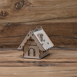 Házikó mécsestartó, ledes mécseshez, Otthon & Életmód, Gyertya, illat, aroma, Mécses és mécsestartó, Famegmunkálás, MESKA