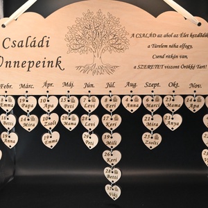 Családi Öröknaptár  - Meska.hu