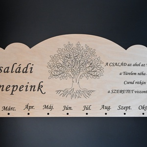 Családi Öröknaptár  - otthon & életmód - dekoráció - fali és függő dekoráció - falinaptár & öröknaptár - Meska.hu
