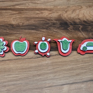 Fa kokárda kitűző - ékszer - kitűző és bross - Meska.hu