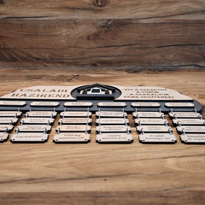 Családi Házirend  Egy szeretettel teli otthon alapja  - otthon & életmód - dekoráció - fali és függő dekoráció - falra akasztható dekor - Meska.hu