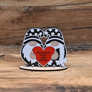 Törpepár! Manók is tudnak szerelmesek lenni! , Kellékek & szerszámok, Dekorációs kellékek, Figurák, Famegmunkálás, MESKA