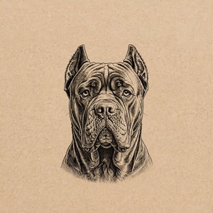 5 db Cane Corso gravír minta -  fára és sötét palára - művészet - grafika & illusztráció - digitális - Meska.hu