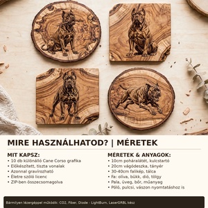 Cane Corso 10db-os prémium póz szett Lézergravír SVG, PNG, DXF, PDF - művészet - grafika & illusztráció - digitális - Meska.hu