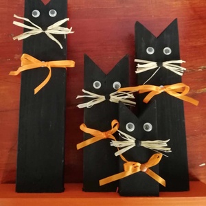  Asztal vagy ablakdísz, Otthon & Életmód, Dekoráció, Halloween, Halloweeni dekoráció, Famegmunkálás, Festett tárgyak, MESKA