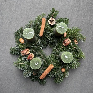 Adventi koszorú termésekkel - karácsony - adventi díszek - adventi koszorú - Meska.hu