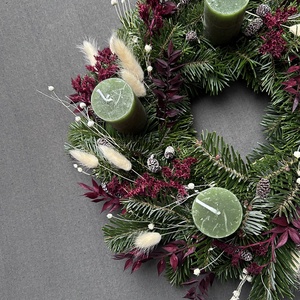 Adventi koszorú nordmann fenyővel - karácsony - adventi díszek - adventi koszorú - Meska.hu Adventi koszorú nordmann fenyővel - karácsony - adventi díszek - adventi koszorú - Meska.hu