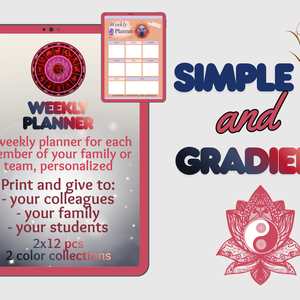 Csillagjegy horoszkóp heti tervező nyomtatható letölthető naptár angol 2 minta 2 design 24 db, Otthon & Életmód, Papír, írószer, Naptár & Tervező, Mindenmás, MESKA