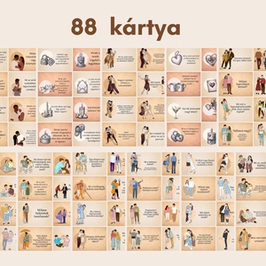 Párkapcsolati ismerkedési szerelmi kártyák 87 db kérdés kommunikációs kártyák letölthető nyomtatható társasjáték - művészet - grafika & illusztráció - digitális - Meska.hu