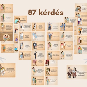 Párkapcsolati ismerkedési szerelmi kártyák 87 db kérdés kommunikációs kártyák letölthető nyomtatható társasjáték - művészet - grafika & illusztráció - digitális - Meska.hu