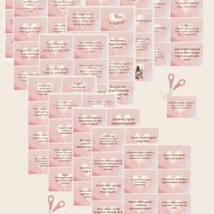 Párkapcsolati ismerkedési szerelmi kártyák 87 db kérdés kommunikációs kártyák letölthető nyomtatható társasjáték - művészet - grafika & illusztráció - digitális - Meska.hu