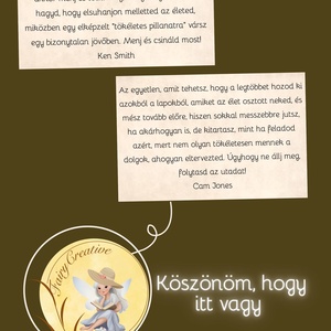 Megerősítő motivációs kártyák 60 kártya tudatosság  - művészet - naptárkártyák, sportkártyák - Meska.hu