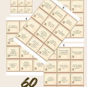 Megerősítő motivációs kártyák 60 kártya tudatosság  - művészet - naptárkártyák, sportkártyák - Meska.hu