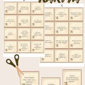 Megerősítő motivációs kártyák 60 kártya tudatosság  - művészet - naptárkártyák, sportkártyák - Meska.hu