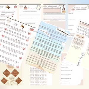 Fejlesztő önismereti mentálhigiénés napló mentális egészség öngondoskodás életvezető tervező önfejlesztő spirituális  - otthon & életmód - papír, írószer - jegyzetfüzet & napló - Meska.hu