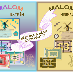 Malom társasjáték 3 db 1 csomagban  motivációs üzenet extrém  stílus táblajáték  - játék & sport - táblajáték és kártyajáték - társasjátékok - dobókocka - Meska.hu