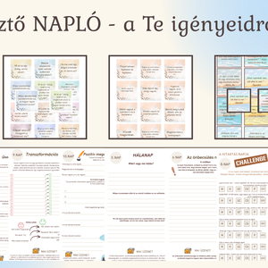 Önismereti fejlesztő mentálhigiénés napló mentális egészség öngondoskodás életvezető tervező önfejlesztő spirituális  - Meska.hu