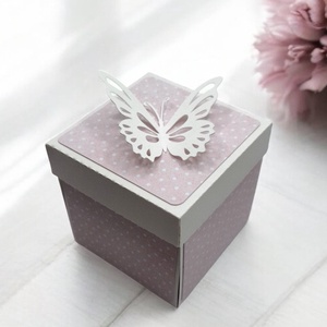 Keresztszülő felkérő doboz - kislány - játék & sport - keresztelőajándékok - Meska.hu