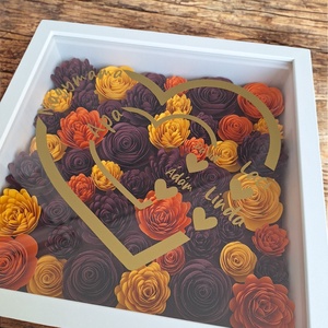 Anyák napi ajándék, nagymama köszöntő képkeret #1 - otthon & életmód - dekoráció - kép & falikép - 3d képek - Meska.hu