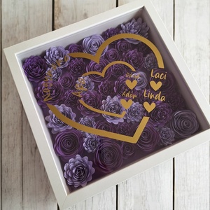 Anyák napi ajándék, nagymama köszöntő képkeret #2 - otthon & életmód - dekoráció - kép & falikép - 3d képek - Meska.hu