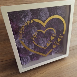 Anyák napi ajándék, nagymama köszöntő képkeret #2 - otthon & életmód - dekoráció - kép & falikép - 3d képek - Meska.hu