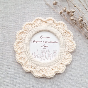 Horgolt hűtőmágnes � köszönet az óvó néninek, Játék & Sport, Ovis felszerelés, Egyéb ovis kiegészítő, Fotó, grafika, rajz, illusztráció, Horgolás, MESKA