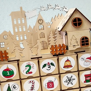 Adventi kalendárium  - karácsony - adventi díszek - adventi naptár - Meska.hu
