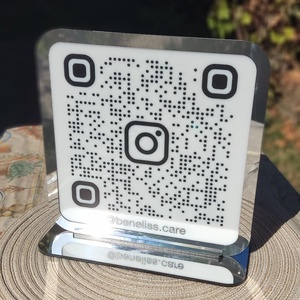 QR-tábla egyedi felirattal - művészet - reklám tárgyak - Meska.hu
