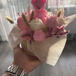 Viasz virágbox - otthon & életmód - gyertya, illat, aroma - gyertya - Meska.hu