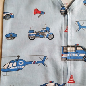 Rendőrautós ovis zsák és tornazsák szett  - játék & sport - ovis felszerelés - óvodai jelek - Meska.hu