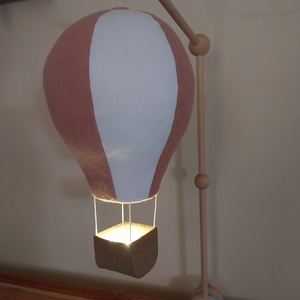 Hőlégballon babaszoba dekoráció 36 cm magas  - otthon & életmód - babaszoba, gyerekszoba - babaszoba dekoráció - Meska.hu
