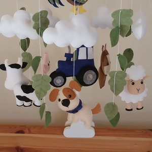 Napsugár major kiságyforgó farm tematikával , Játék & Sport, 3 éves kor alattiaknak, Kiságyforgó, Varrás, Hímzés, MESKA