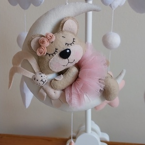 Jó éjszakát Kicsim! kislányos kiságyforgó pasztel színekkel, festett fehér bambusz karikával  - játék & sport - 3 éves kor alattiaknak - kiságyforgó - Meska.hu Jó éjszakát Kicsim! kislányos kiságyforgó pasztel színekkel, festett fehér bambusz karikával  - játék & sport - 3 éves kor alattiaknak - kiságyforgó - Meska.hu