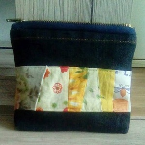 Mini patchwork neszesszer - táska & tok - neszesszer - Meska.hu