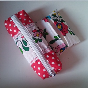 Népi motívumos tolltartó szett - táska & tok - neszesszer - Meska.hu