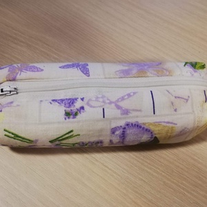 Levendula mintás tolltartó - táska & tok - neszesszer - Meska.hu