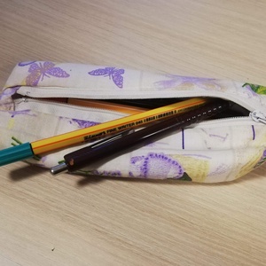 Levendula mintás tolltartó - táska & tok - neszesszer - Meska.hu