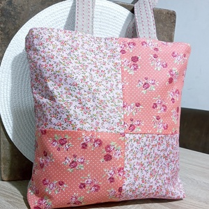 Virágos patchwork táska - táska & tok - kézitáska & válltáska - válltáska - Meska.hu